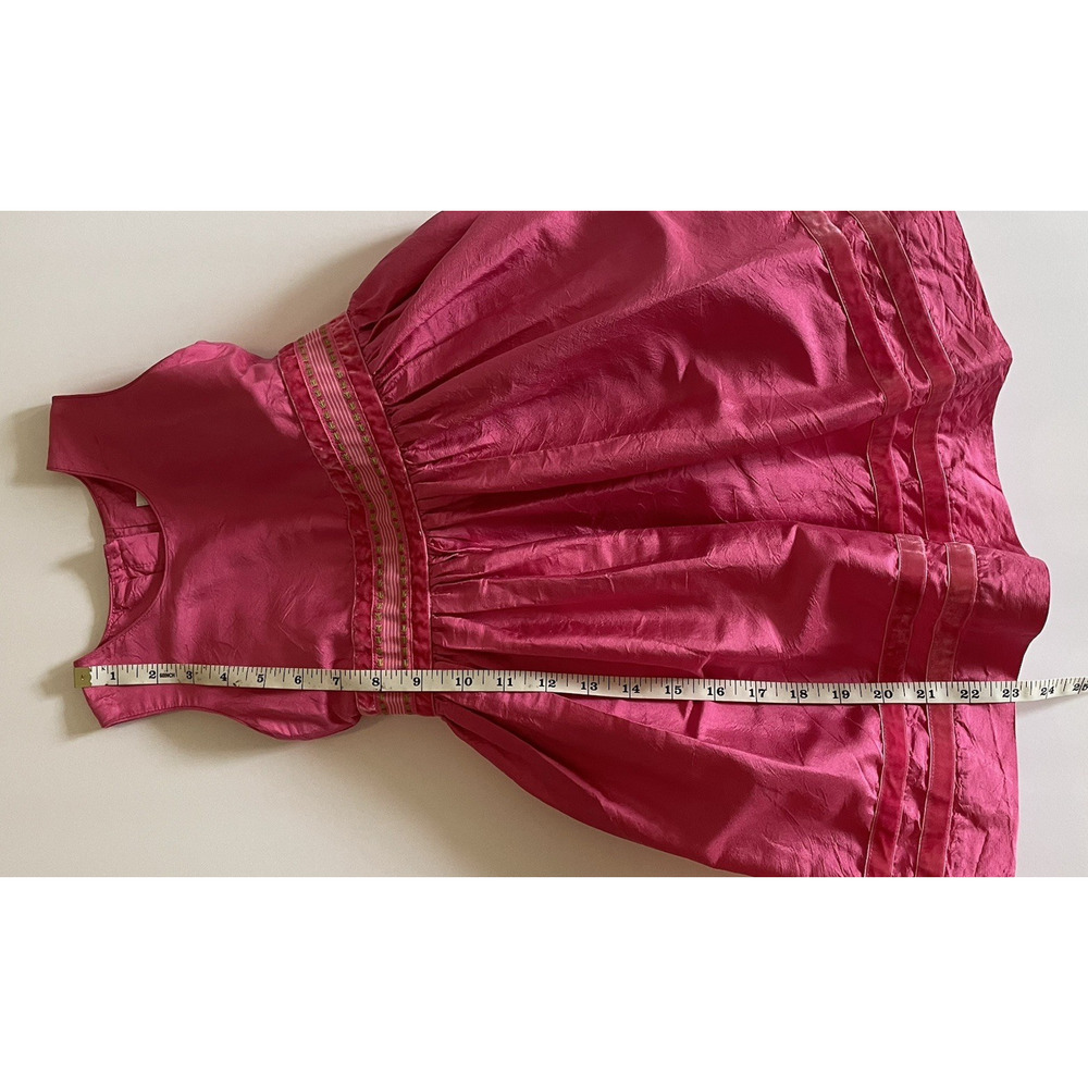 VTG Lilly Pulitzer Girls Pink 100% Silk Dress Bow Sash Special Occasion Party 4 - Picture 9 of 15